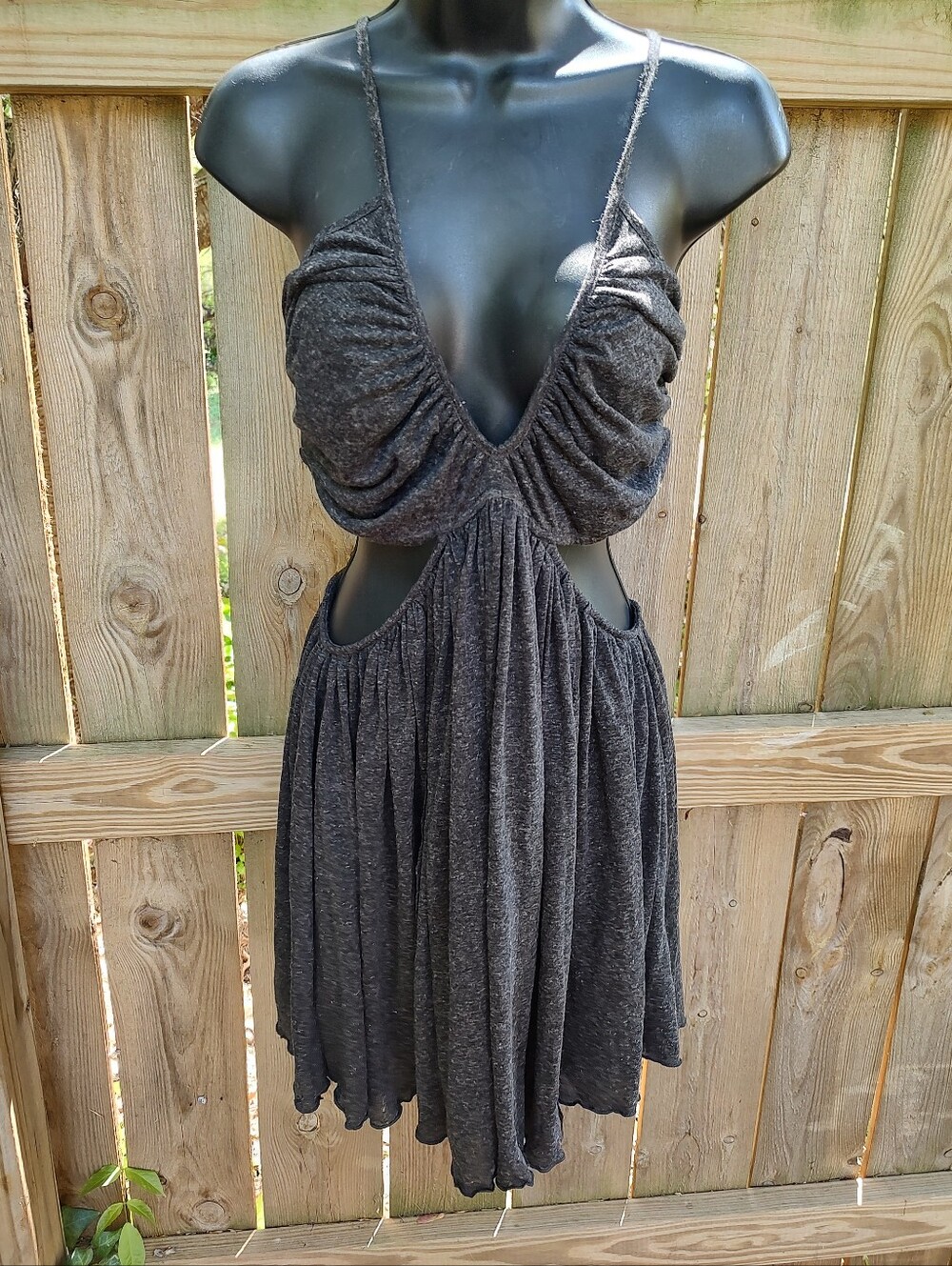 🏵️ Free People Beach Cover Up Wanderlust Cut Out Mini Dress Small